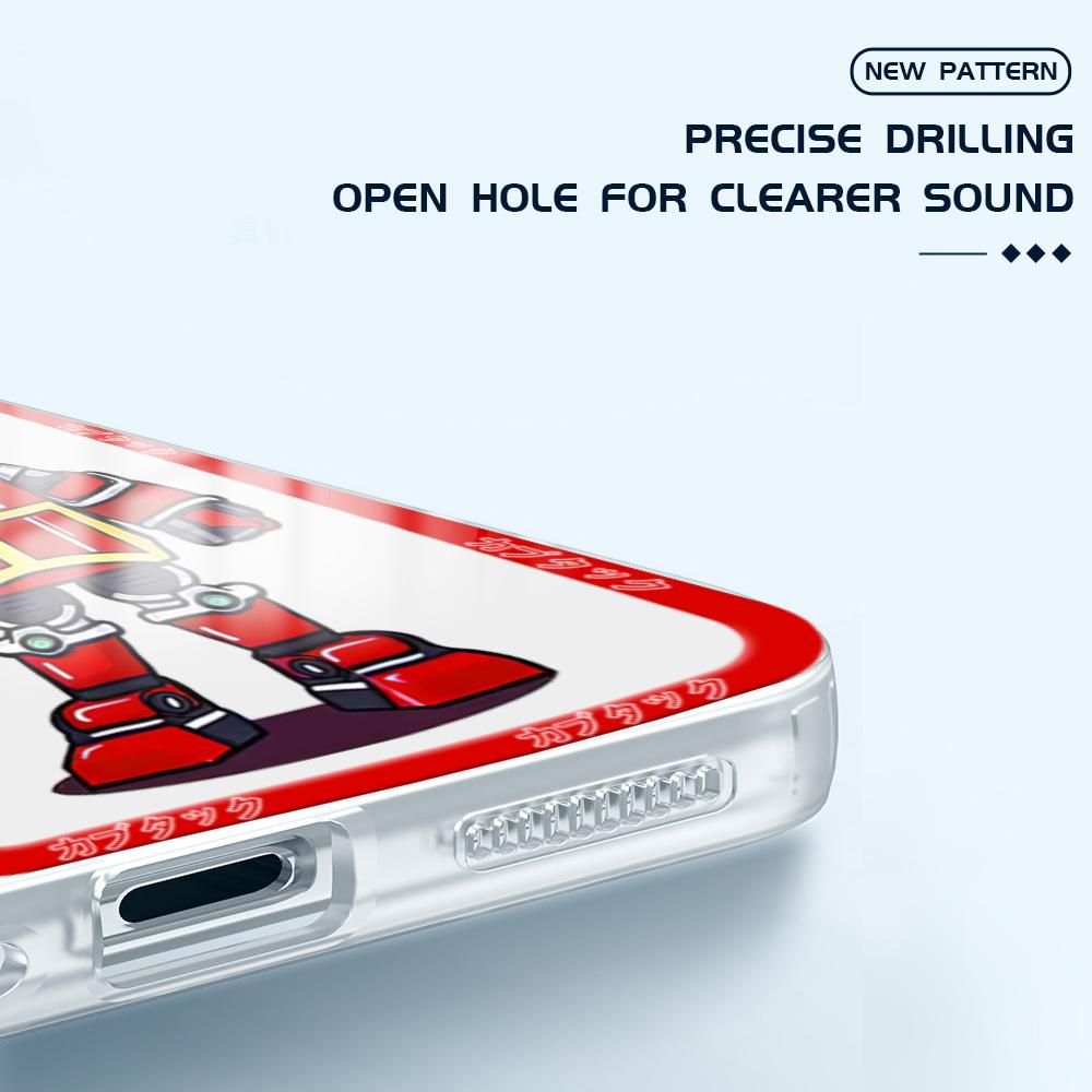 Nárazuvzdorný kreslený vzor měkké pouzdro na telefon Full Cover Camera Transparentní ochranné pouzdro pro Huawei Honor iPhone Samsung Xiaomi Redmi OPPO Realme Vivo