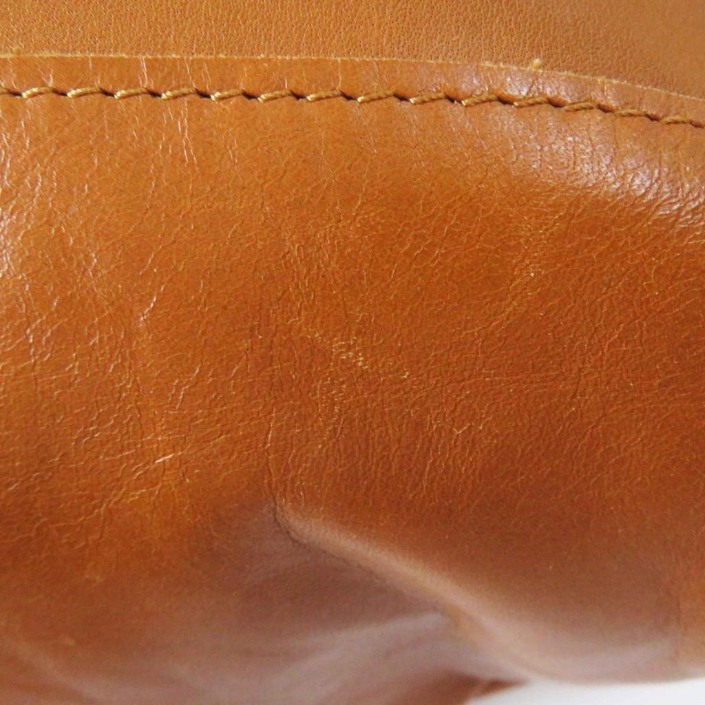 Great JACK GOMME Backpack · Daypack Logo embossed all leather Camel leather Women Used