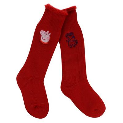 Childrens/Kids Peppa Pig Boot Socks (Pack of 2)