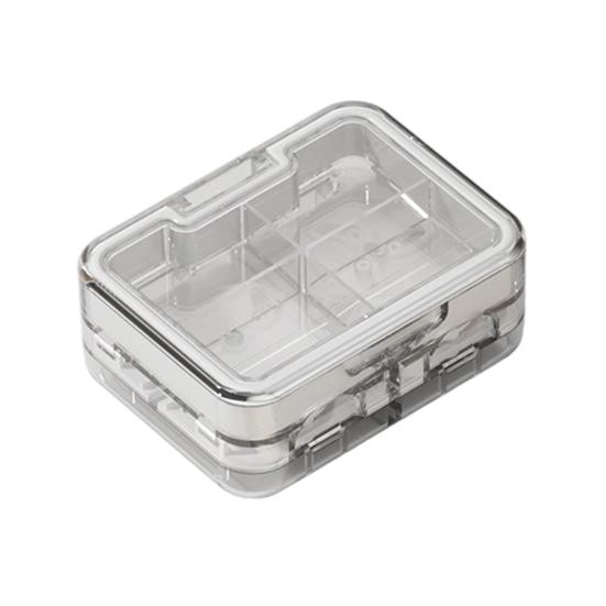 Multi-purpose Pill Cutter with Storage Compartment Double Layers Pill Splitter