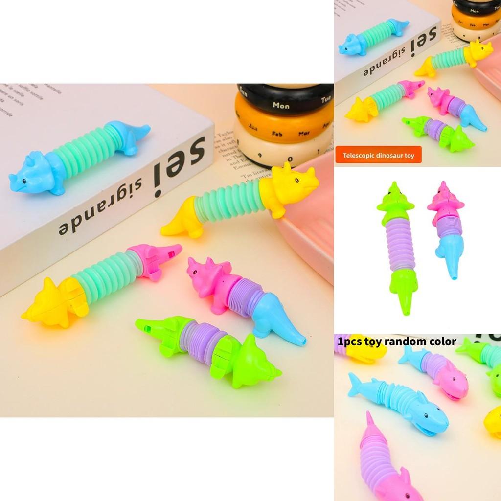 Dinosaur Shark Stretching Tube Toy With Stress Relief Animal For Kids