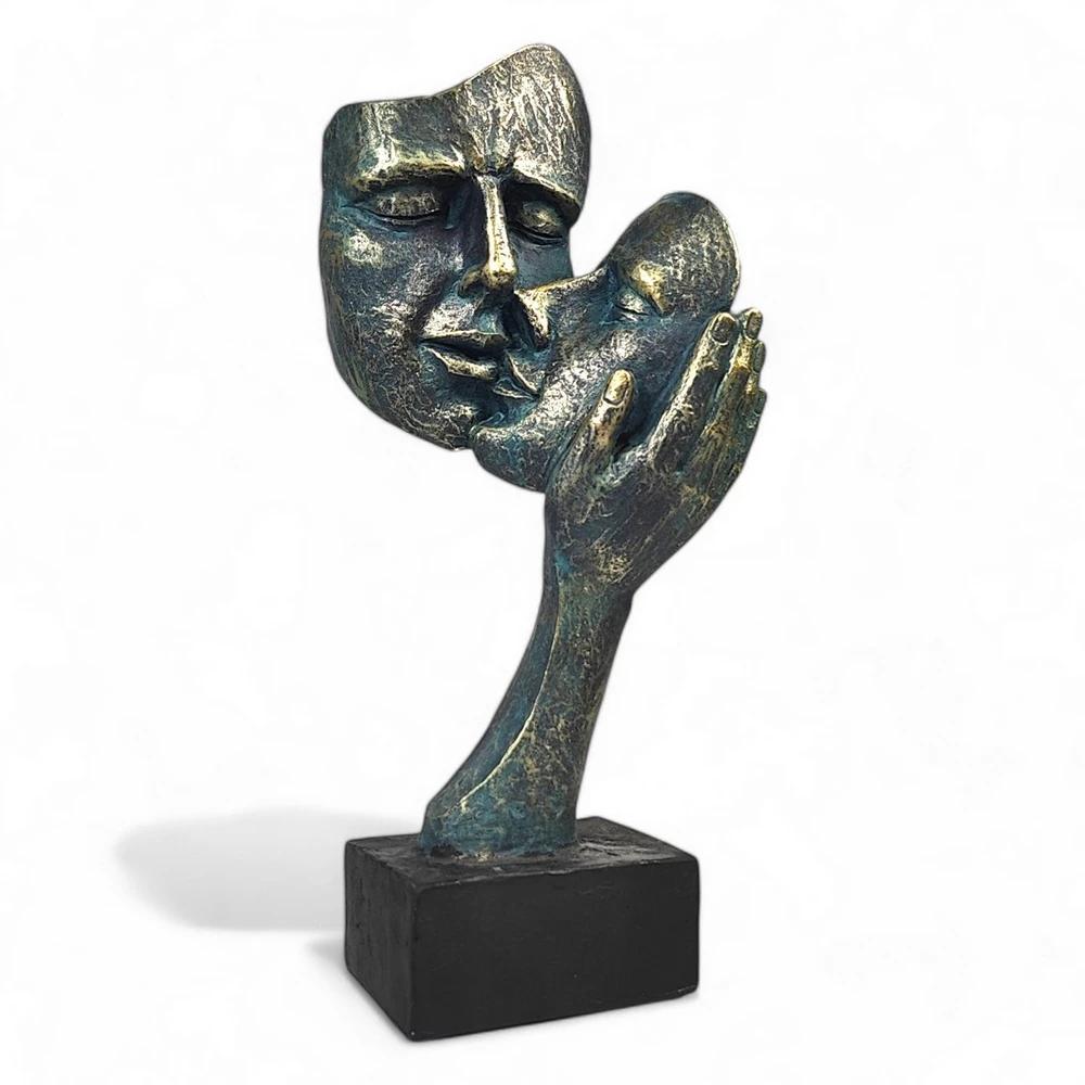 Modern Decorative Figurine - Decorative Sculpture Faces in Hand