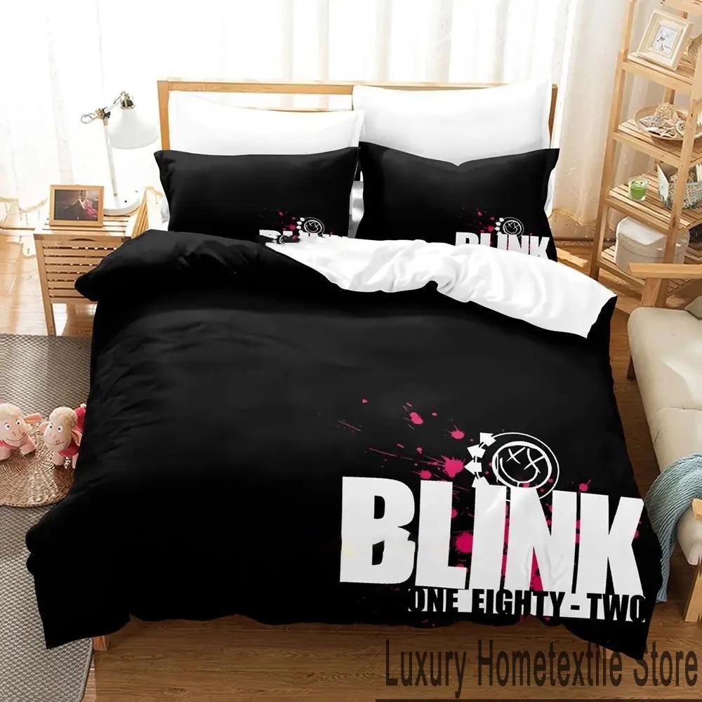 3D Druck Blink-182 Bettwäscheset Jungen Mädchen Twin Queen King Size Bettbezug Kissenbezug Bett Jungen Erwachsene Heimtextilien
