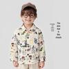Unisex Kids' Cotton Doodle Print Long Sleeve Shirt