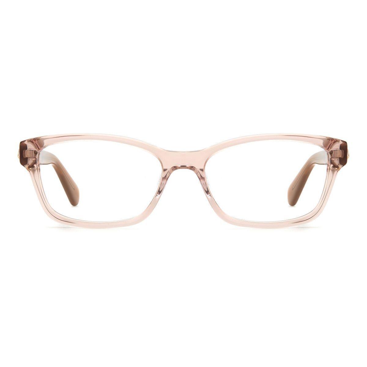 Used [Kate Spade New York] Kate Spade Date Glasses RENNE 52 Size BEIGE Beige Ladies Stylish Non Prescription Glasses Yellow Sand Pollen