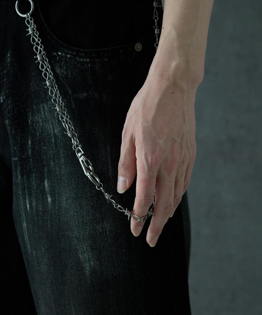 WEGO Unisex Multi-Way Wallet Chain, Silver Accessory, Korean Style, Men's and Women's, F, Pattern 3