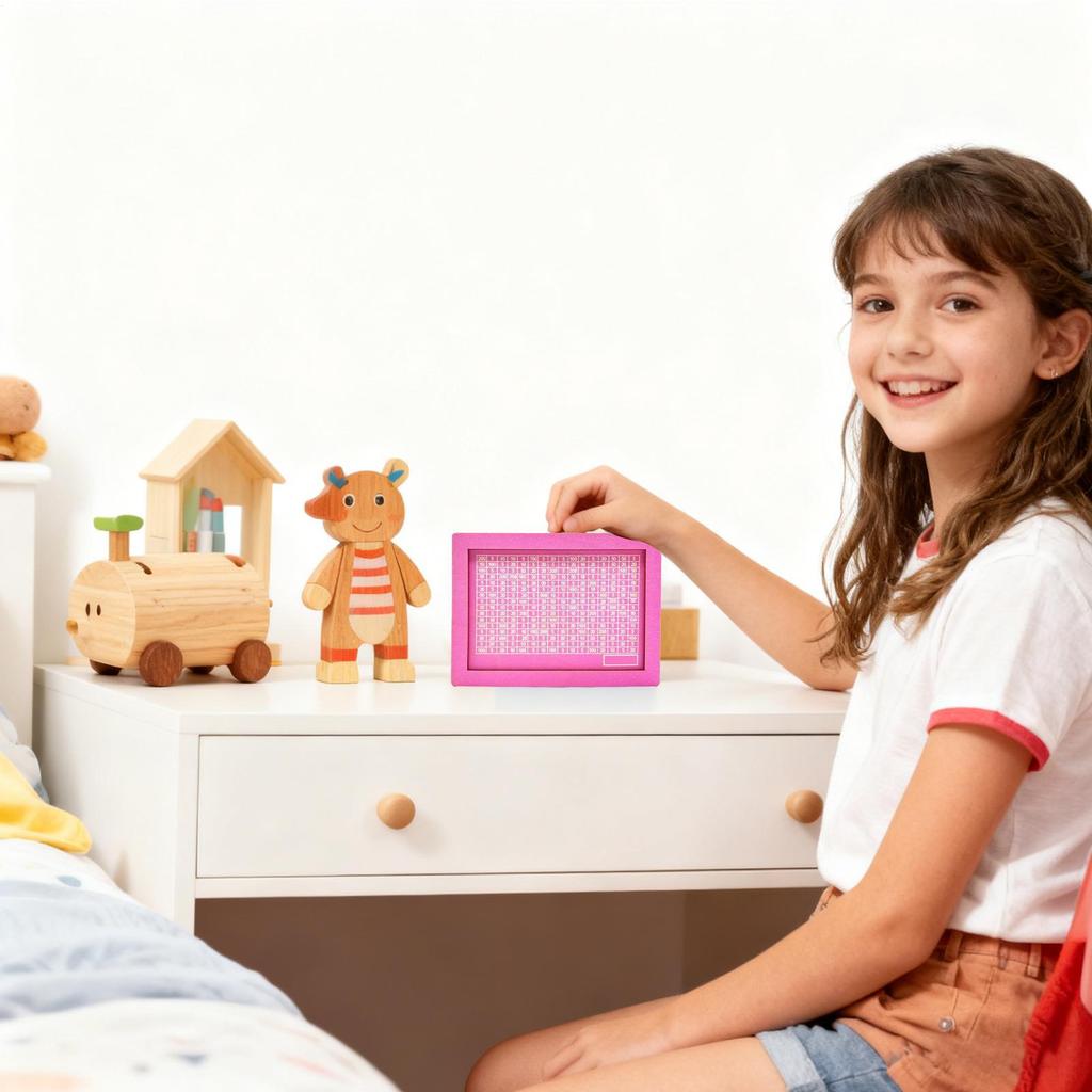 Salvadanaio in Legno Salvadanaio Sfida di Risparmio 5000/10000 Euro Cassaforte Contanti Contenitore Riutilizzabile Decorazione per la Casa