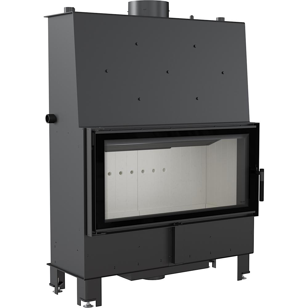 Water Jacket Fireplace KRATKI LUCY 20 kW FI200 + Pipes & Installation Kit