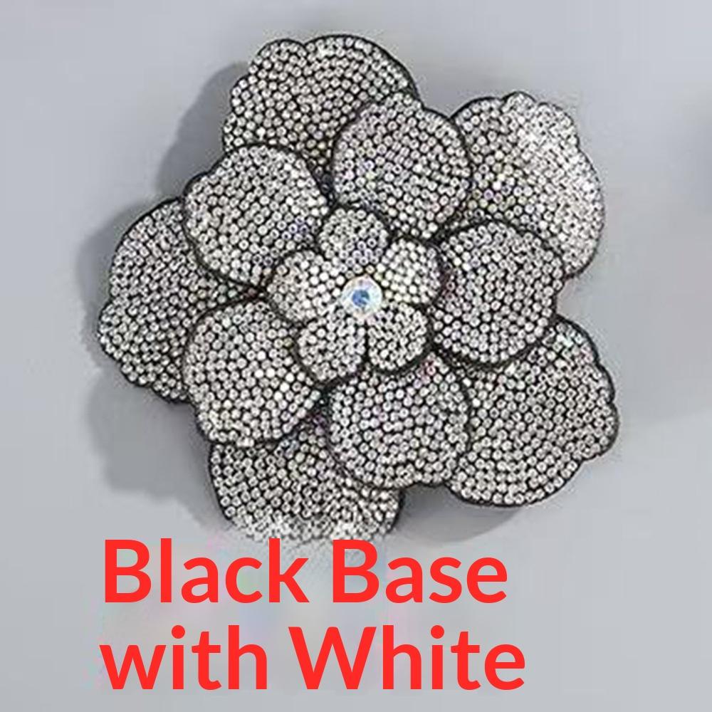 Factory Hot Sale Shoes Flower Three-layer Cloth Fabric Patch Flower Rhinestone Handmade DIY Clothing Bag Accessories