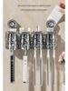 Wall-Mounted Suction Cup Toothbrush & Toothpaste Holder Set with Tooth Squeezer and Cup for Family Bathrooms