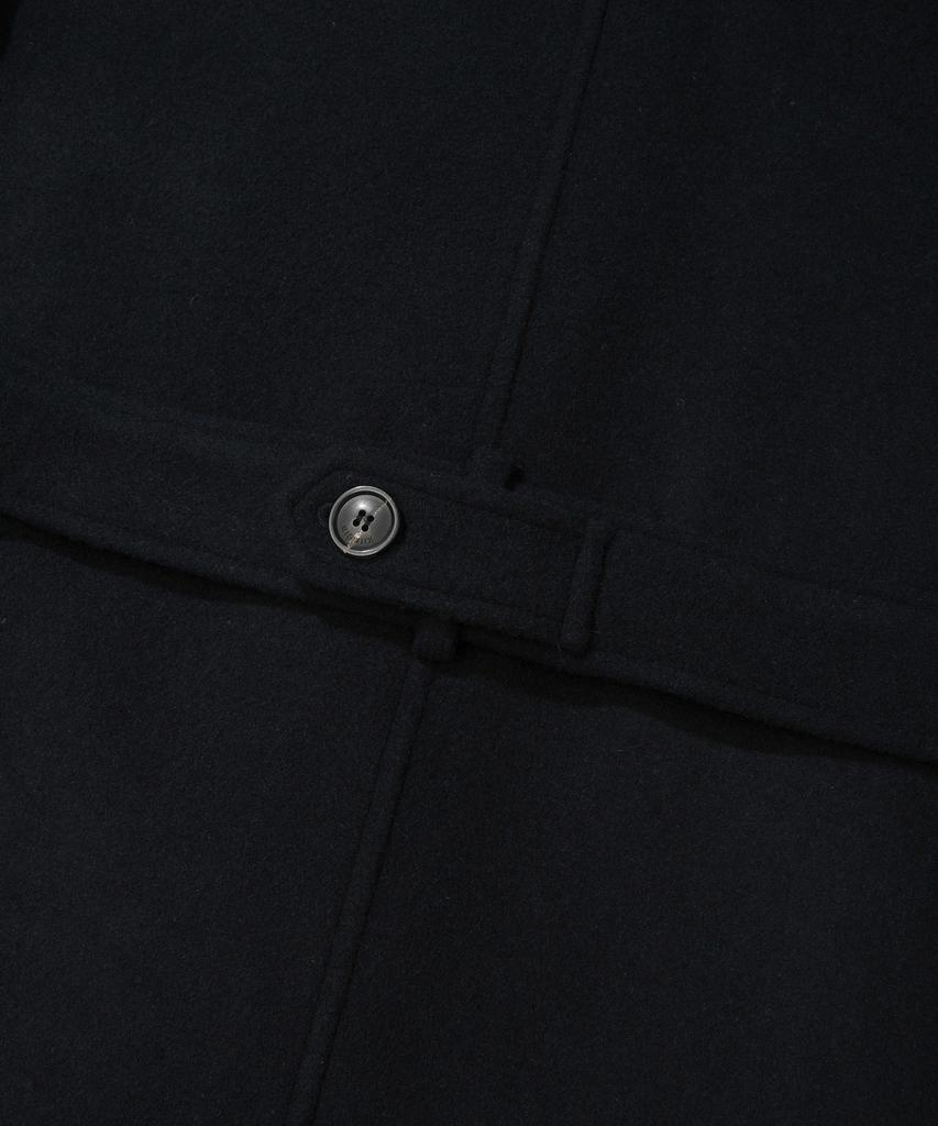 KIIMUIR [Drape Wool] (Women'S) Cashmere Blend Semi-Overfit Balmacaan Robe Coat_Navy