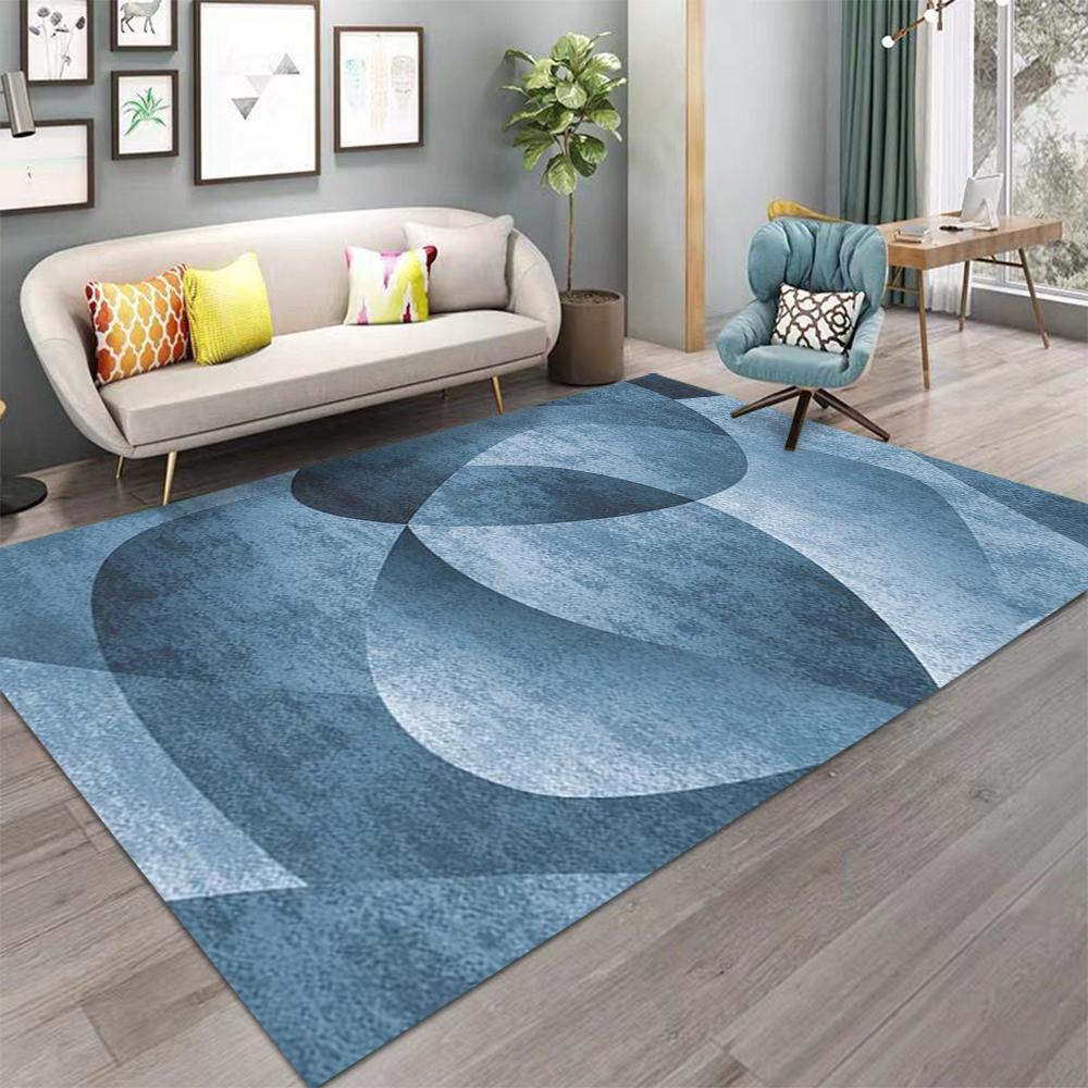 Nordic Geometric Print Carpet Rug Large Area Rug for Living Room Bedroom Decor Rug Non-Slip Washable Floor Mat
