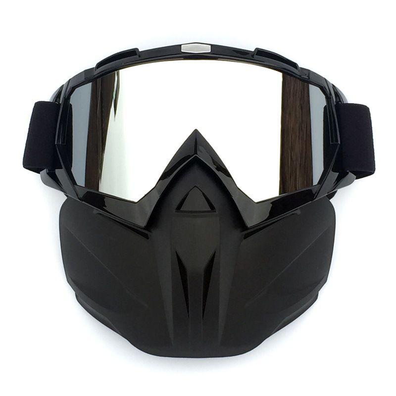 Lightweight High-strength Winter Snow Sports Ski Snowboard Snowmobile Face Mask Shield Goggles Glasses