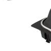 VW Golf V 03-08 Gear Shift Knob & Black Leather Gaiter with Red Stitching, Chrome Frame, 6-Speed