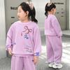 2025 Plus Size Girls' Autumn Hoodie & Long Sleeve Sports Set