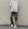 Herren Retro Gewaschene Raw Edge Straight-Leg Ripped Jeans - Sommer Dünner Trendiger Stil