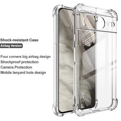 IMAK Clear Case for Google Pixel 8,Soft TPU Shockproof Phone Back Protector Cover