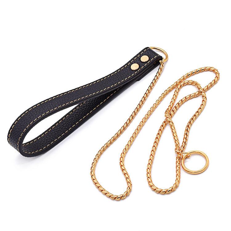 Race Grade Dog Snake Chain P Chain Collar Traction Stainless Steel Pet Integrated Traction