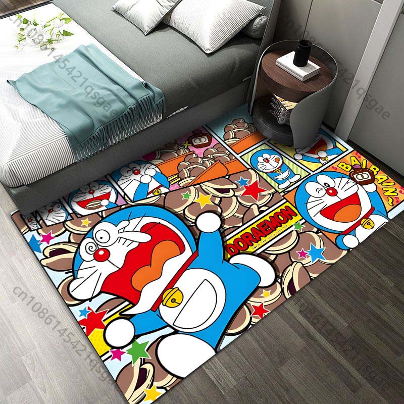 Japan D-Doraemon with Friends Print Carpet for Living Room Bedroom Kid's Room Home Decor Non-slip Mat Area Rug Luxury Gift