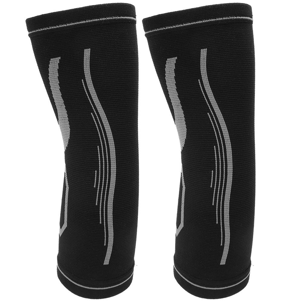 Outdoor Sport Ellbogenstütze Armschutz Rutschfest Warmhalten Kompression zum Laufen Alle Jahreszeiten(SchwarzGrau )