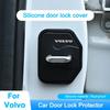 2/4Pcs Car Door Lock Buckle Silicone Protective Cover for Volvo Rdesign XC60 XC90 V40 V50 V60 S60 S80 S90 T6 AWD