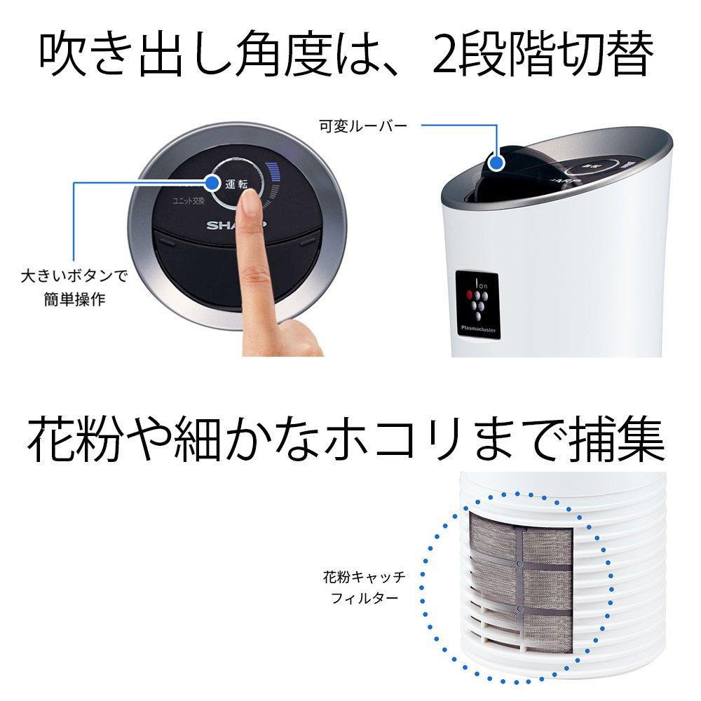 Sharp Plasmacluster 25000 In-Car Ion Generator, Cup Holder Type, White, IG-JC15-W