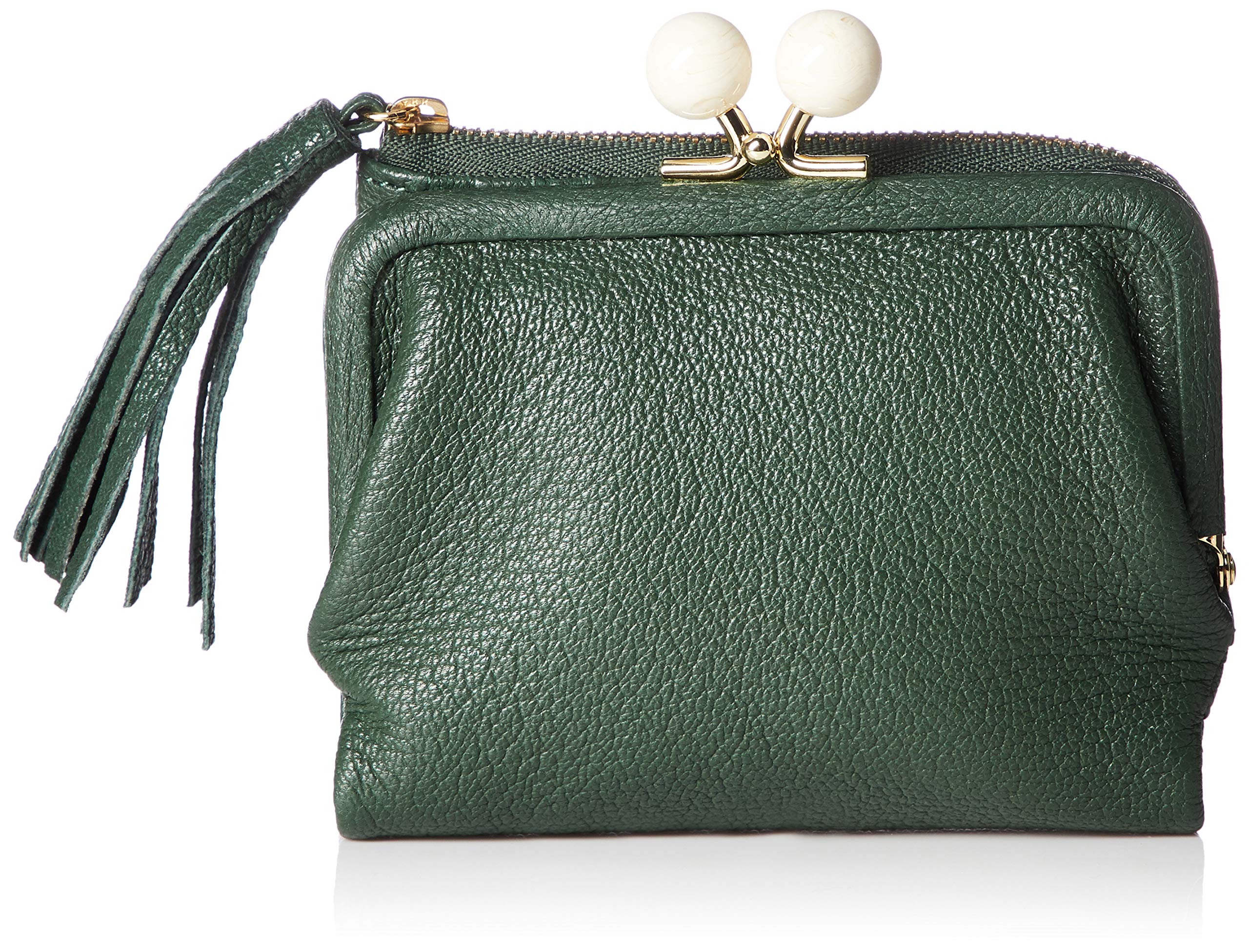 

Acrylic ball bifold wallet wallet ladies genuine leather GN [Pelke] 08-06-03160