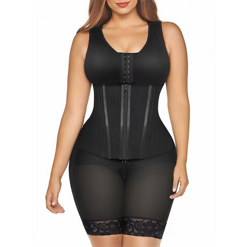 Women s Adjustable Strap Full Body Shaper, Zipper Hourglass Waist Trainer Tummy Control Butt Lifter Shapewear Bodysuit XS