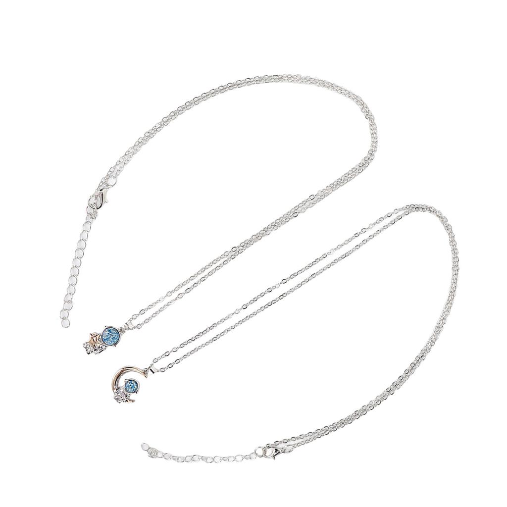 2pcs Exquisite Astronaut Necklace Spaceman Pendants Necklace Valentine s Day Necklace