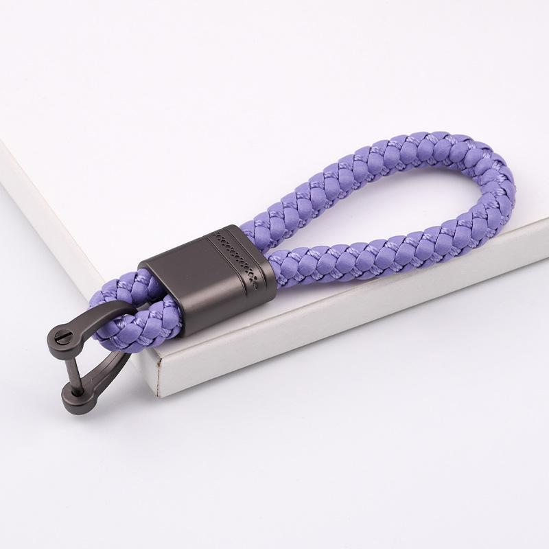 Creative Flower Pass Car Keychain Internet celebrity Key Chain Couple Braided Rope Bag Key Pendant Personalized Gifts