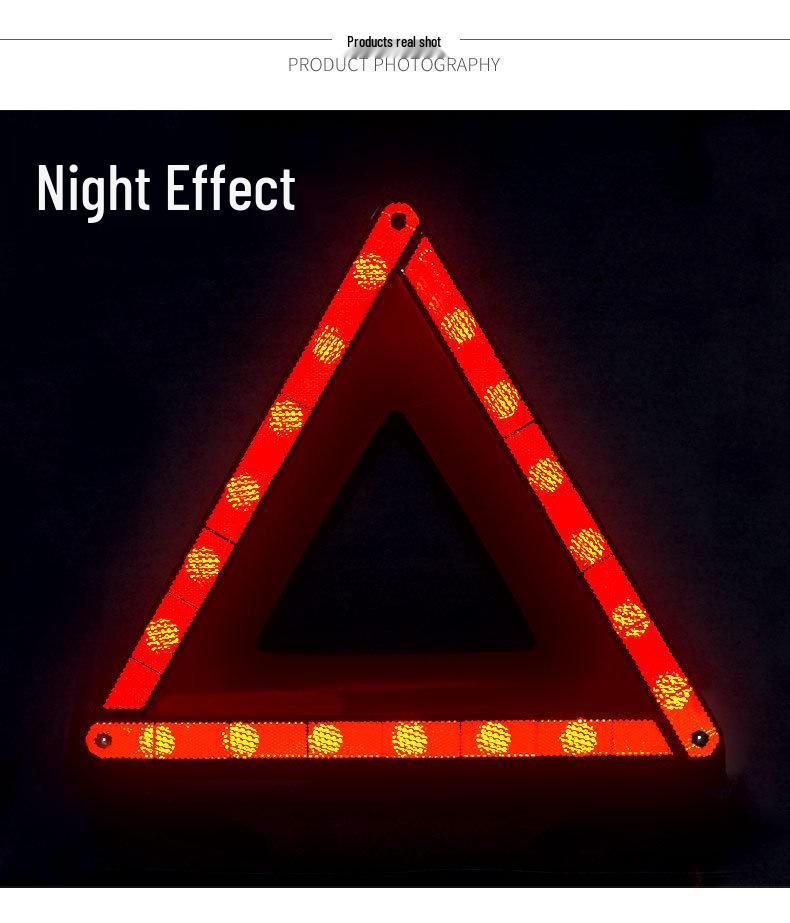 Vehicle Safety Reflective Triangle Warning Sign