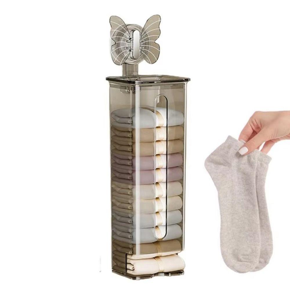 Wandmontierter Hängender Slip-Spender Saugnapf Klarer Socken-Organizer Schlafzimmer