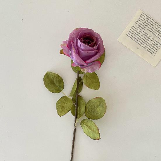 Realistische künstliche Rose mit langem Stiel, falscher Rosenstrauß für den Valentinstag, Heimhochzeit, Tischdekoration, DIY Brautstrauß