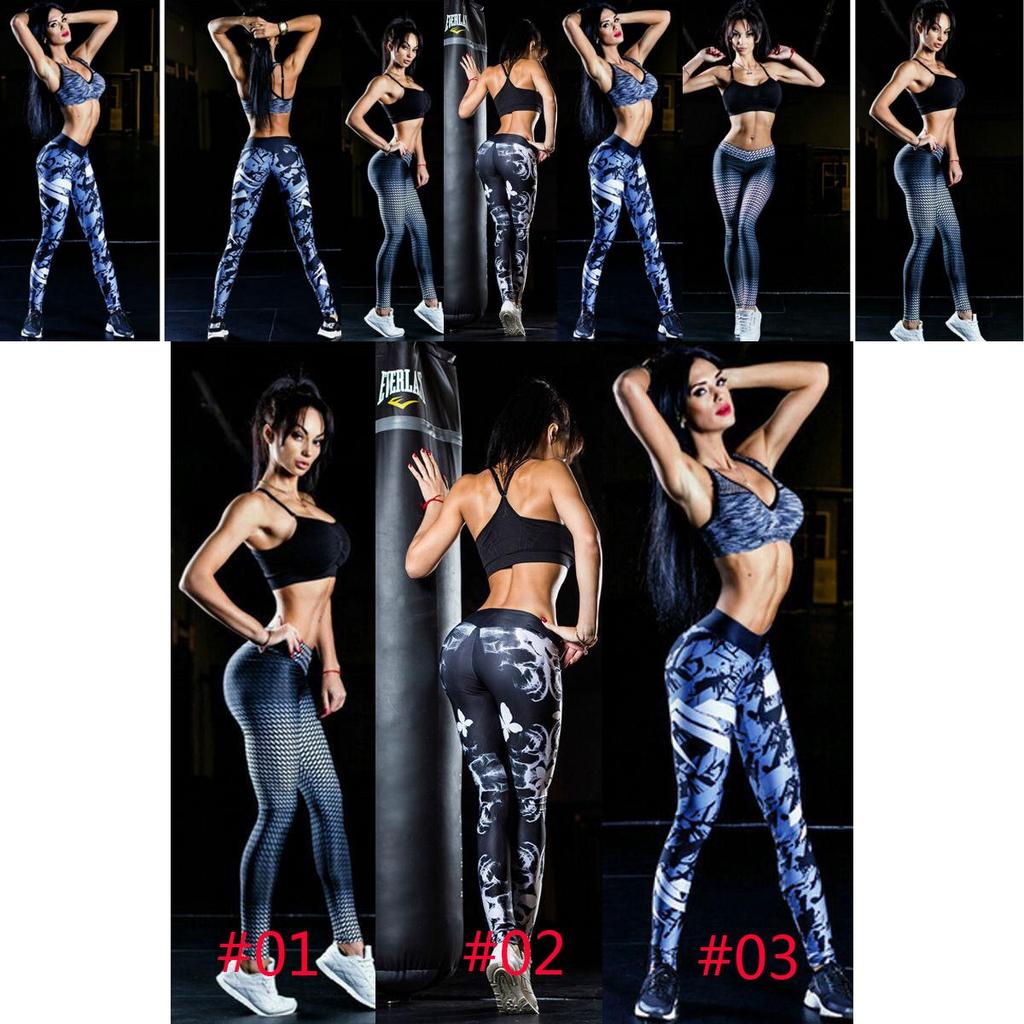 Women High Waist Yoga Fitness Leggings With Stretchy Polyester Fabric For Comfortable Movement
