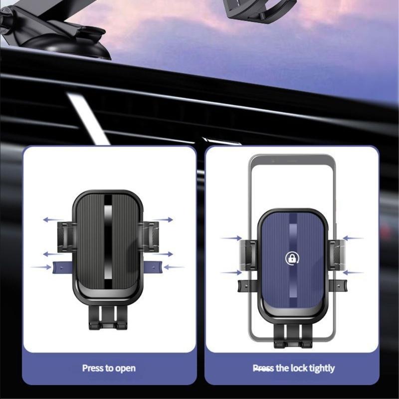 Car Phone Mount Clip On Design 360 Rotation Air Outlet Mobile Holder For 4.7-7.2inch Smartphones Mobile Device