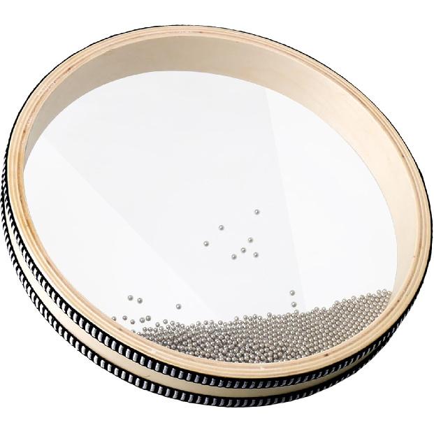 Yibuy Wave Bead Ocean Drum Musical Instrument Percussion Sea Sound Drum Instrument 10 Inch Natural Color