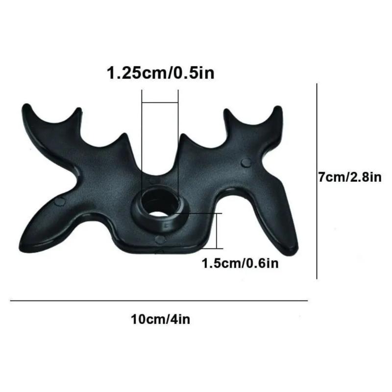 Slip On Cue Bridge for Pool Table Billiard Bridge Head Plastic Black Pool Cue Bridge Head Billiard Cue Bridge Head