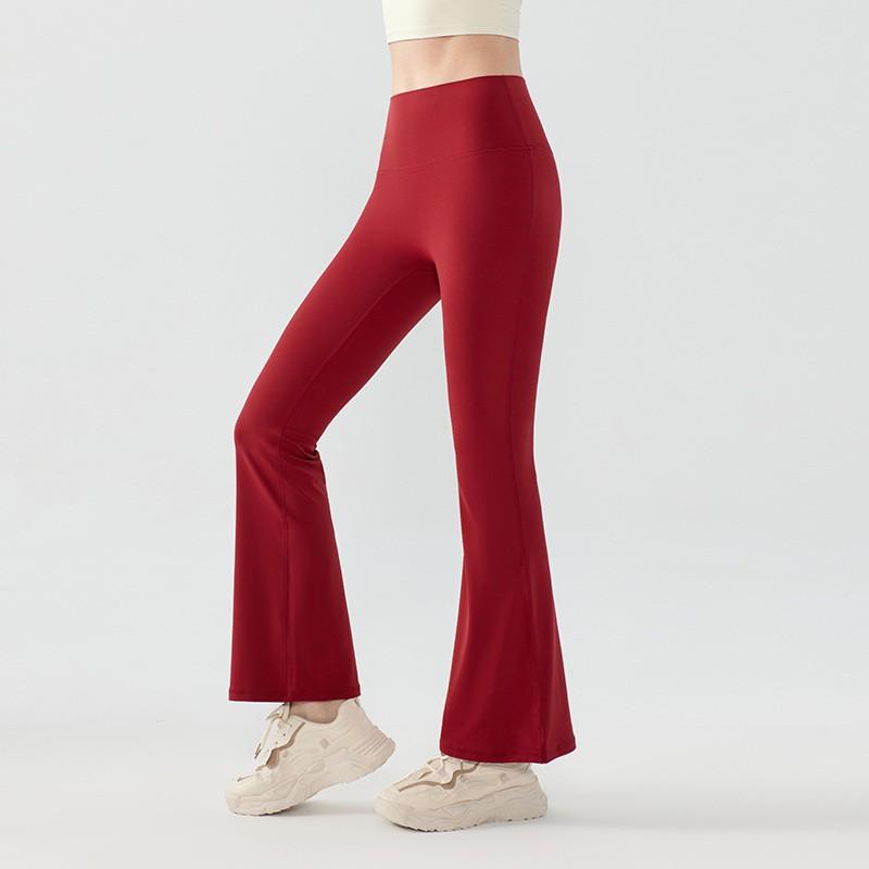 Womens High Waist Yoga Flare Leggings Stretchy Seamless Fitness Pants Pilates Workout