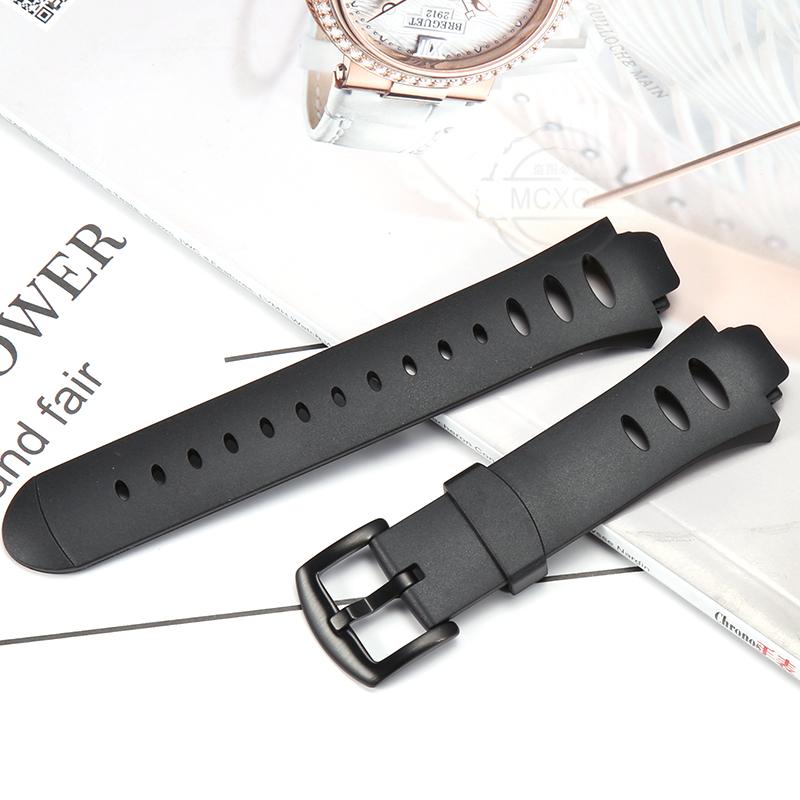Rubber Watch Band For Suunto Observer X6 HRM DEC19 P45 Men's Resin Strap Outdoor Sports Waterproof Black Bracelet Accessories