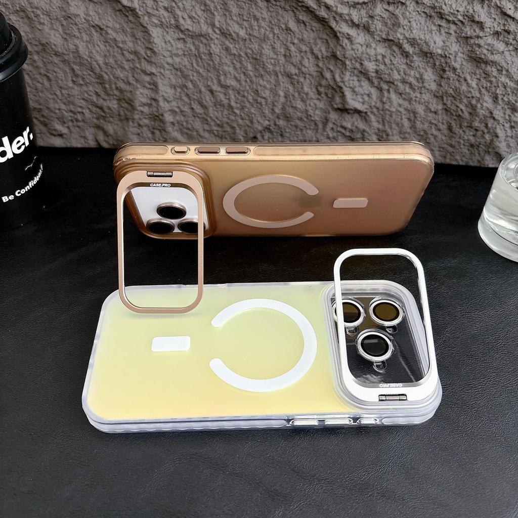 Apple Laser Magnetische Hülle: Kompatibel mit iPhone 17 Pro Max, 16 Linsenaufkleber, Ständer 15, Hautgefühl 14, Schutzhülle 13.