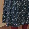 Maxza Alphabet Pattern Belted Shirring Shirt Long Dress Ze04qp002nh