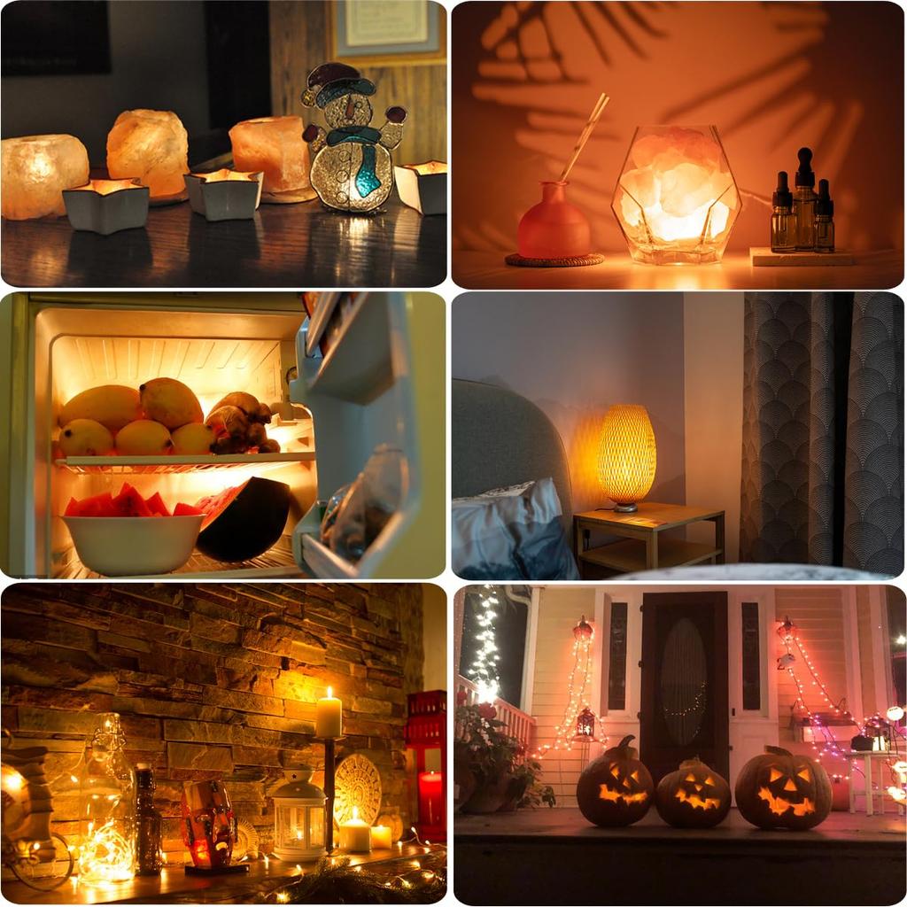 [Set of 5] ZSSXOLED E12 Base LED Bulbs, 2W, 240LM, 15-20W Equivalent, C7 E12 Bulbs, Energy-Saving, Full Beam Distribution, Small Round Bulbs, 3000K