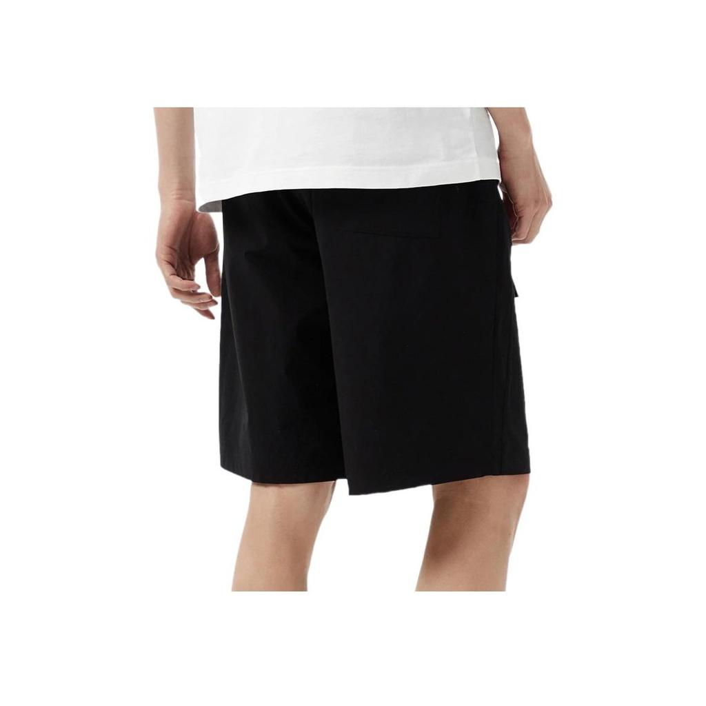Li-Ning Badfive Deceptive Tactics Solid Color Letter Embroidery Loose Casual Shorts Men Bottoms Black AKSS377-2
