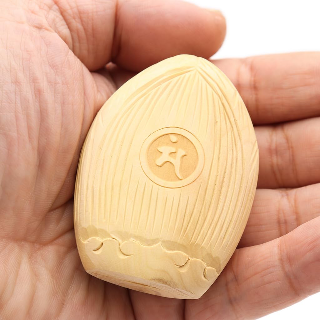 Spezielle Buddhistische Statue Manjusri Bodhisattva Räucherhalter Buddha Schutzgottheit Jahr des Hasen Breite Buchsbaum Holzschnitzerei 17510 Kuritas