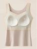 V Neck Chest Pad Tank Top Cashmere Silk for Warmth Crop Tops Women Camis Backless Camisole Fashion Tube Lady Sleeveless Cropped Vest
