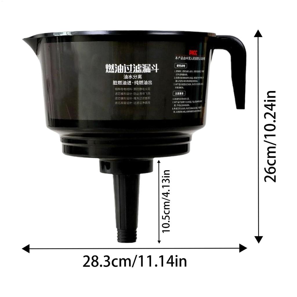 Oil Water Separator Funnel Truck Oil Water Separator Funnel Double-layer Filtering Tools Automobile Motorcycle Accessories