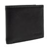 COACH ogo embossed ultra-thin half-fold leather wallet mini men's black black