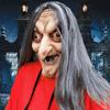 Maska hlavy starého muža Úniková miestnosť strašidelného domu Strašidelné scény Kostýmové rekvizity Halloween horor Dlhovlasá čarodejnica Pokrývka hlavy