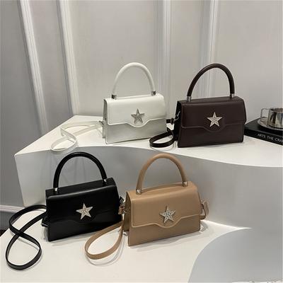 Einfache Diamant-Sterne Große Kapazität Mode Schulter Handtasche Umhängetasche Kleine Damen Tasche