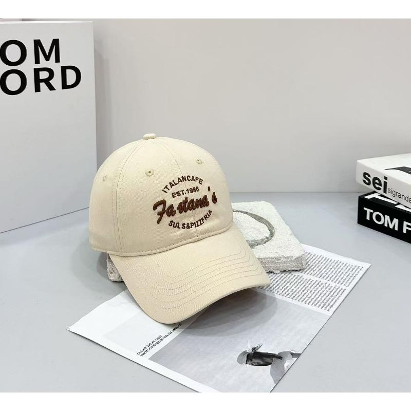 High quality letter embroidery hardtop baseball hat for men and women couples cap four seasons sunshade sunscreen cap